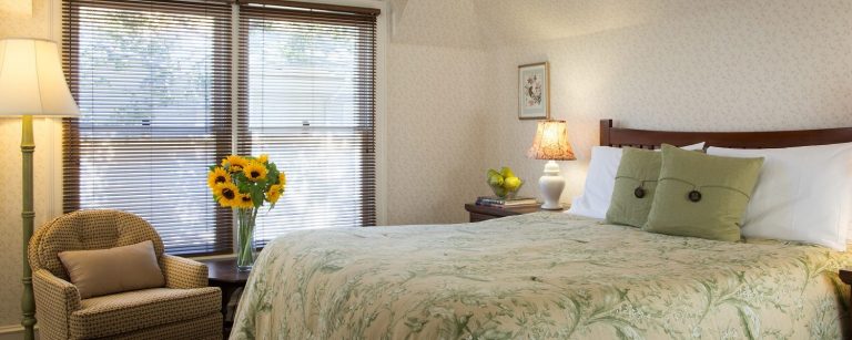 A view of the Duchess guest room in the Cheshire Cat Inn & Cottages, Santa Barbara, CA